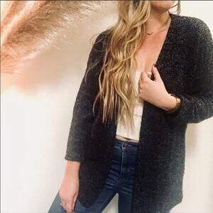 H&M Black Cardigan Sweater